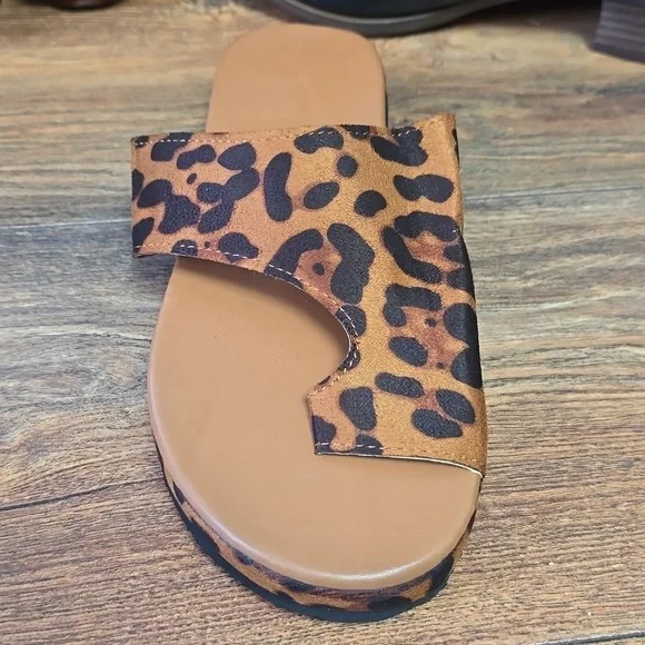 Thick Bottom Platform Slippers Open Toe Flip Flops - Picture 5 of 6